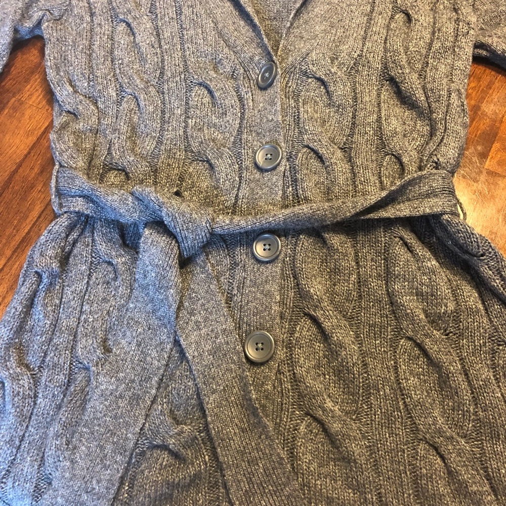 GAP Belted Wool Blend Cardigan